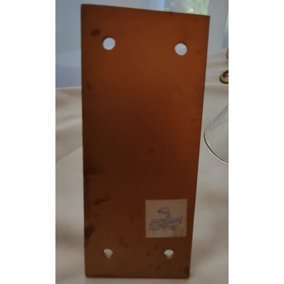 Gold Metal Wall Sconce 3 Candle Holder scroll hanging bracket 30" - Picture 5 of 15